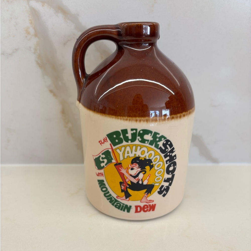Rare Vintage Mountain Dew Buckshot Moonshine Hillbilly Collectible Jug